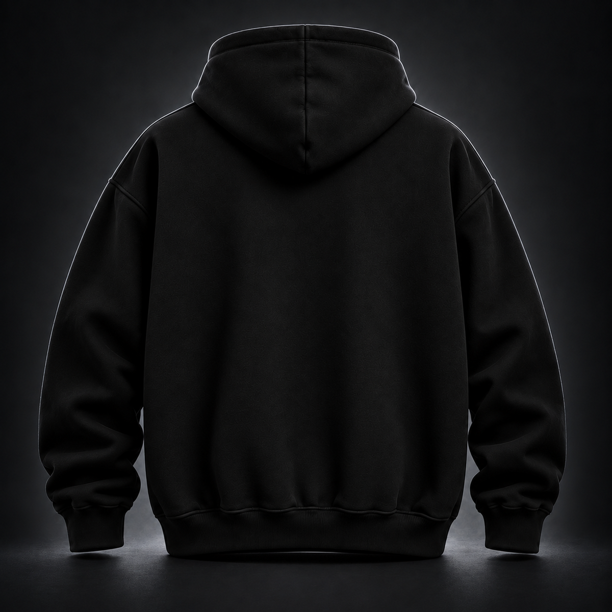 Desire Hoodie — Black — bright reflective back