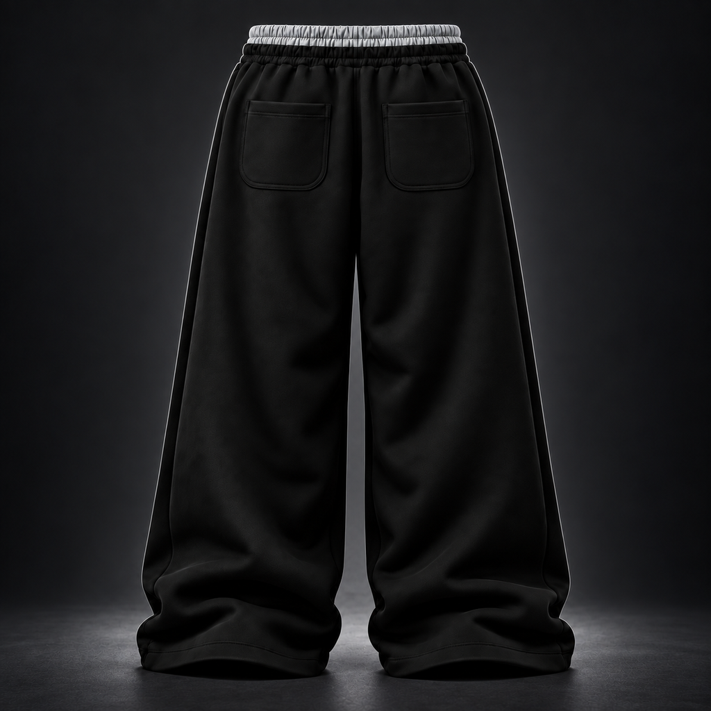 Desire Sweatpants — Black — bright reflective back