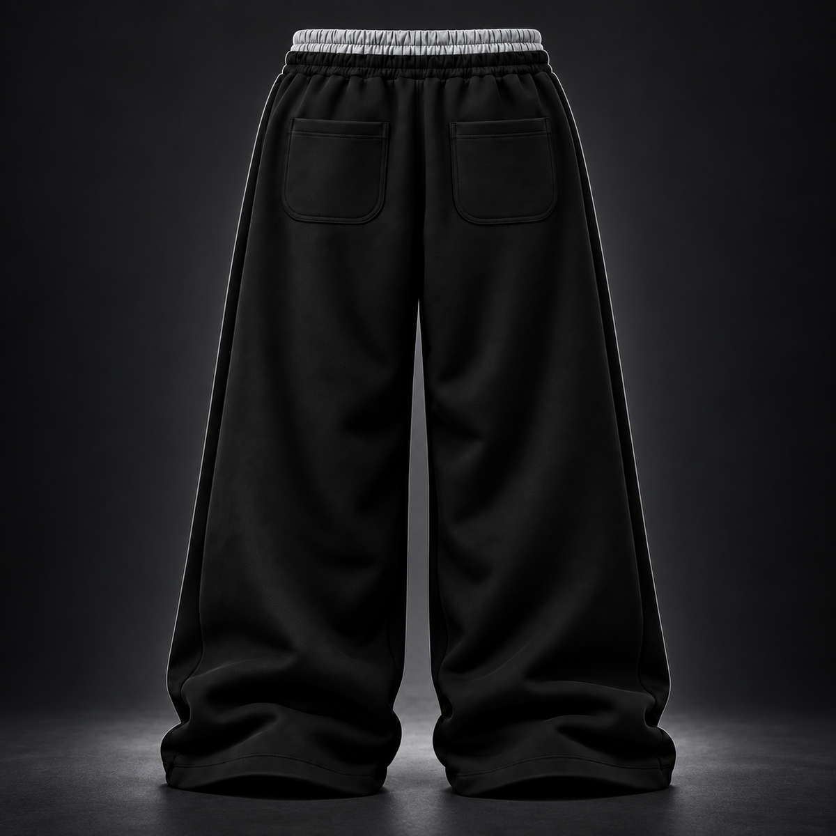 Desire Sweatpants — Black — bright reflective back