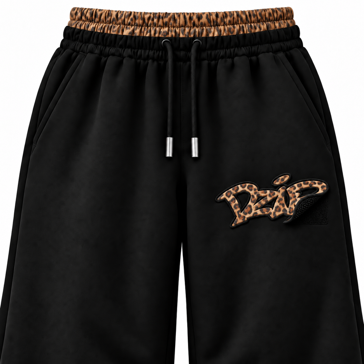 Desire Sweatpants — Cheetah — close-up