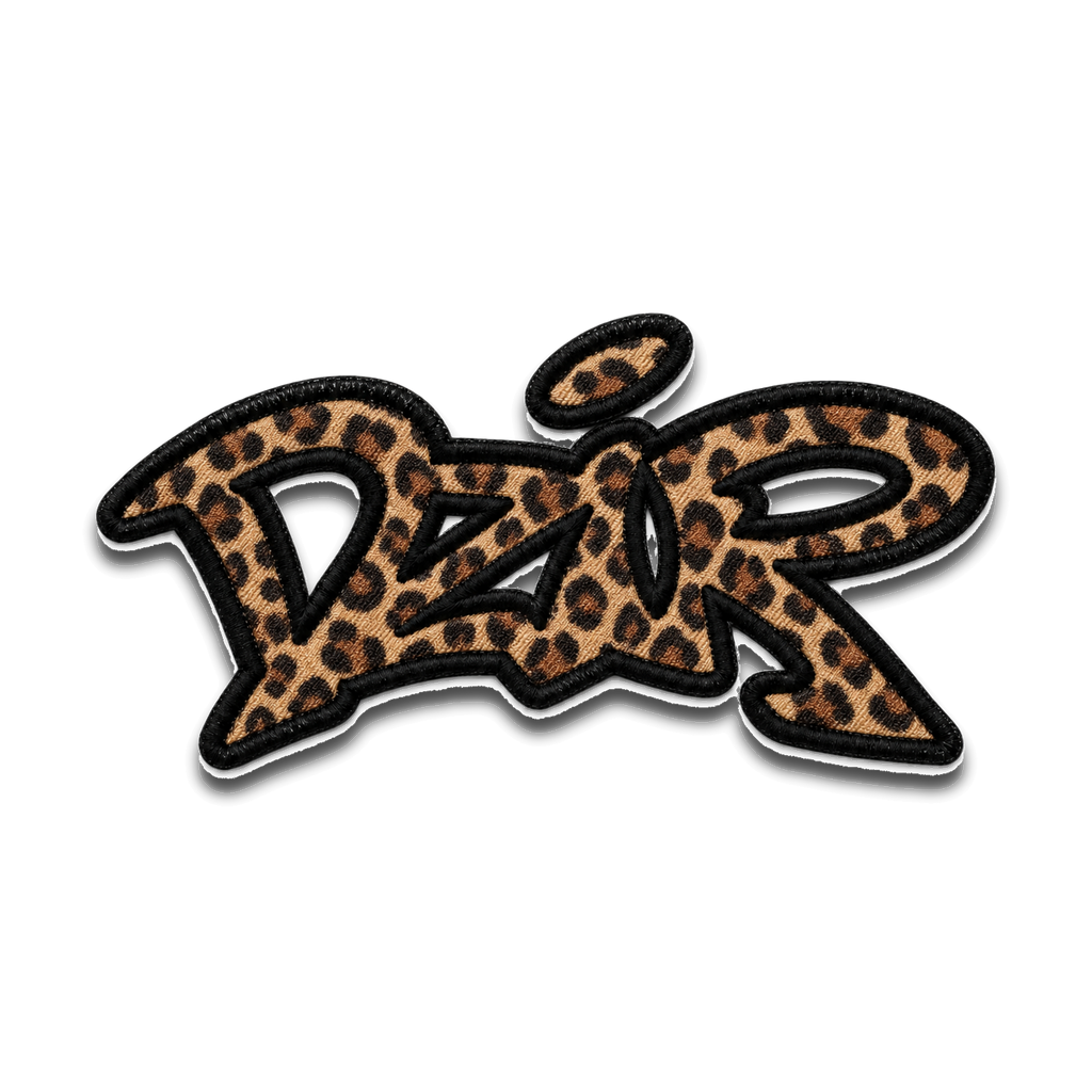 Desire Velcro Logo Patch — Cheetah — close-up