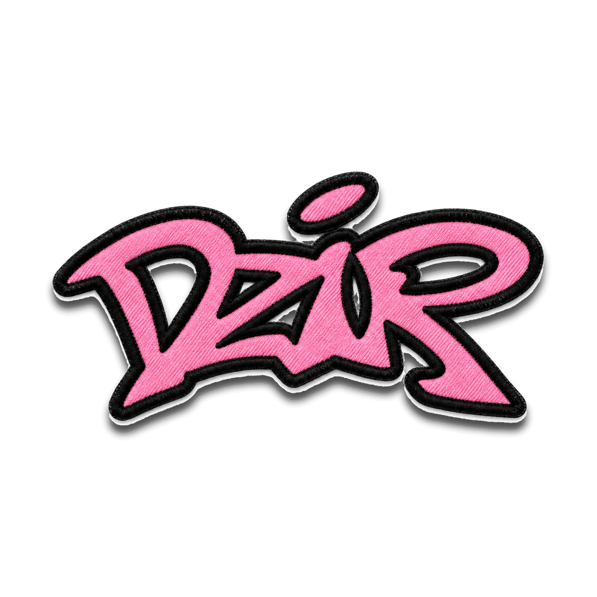 Desire Velcro Logo Patch — Pink — close-up