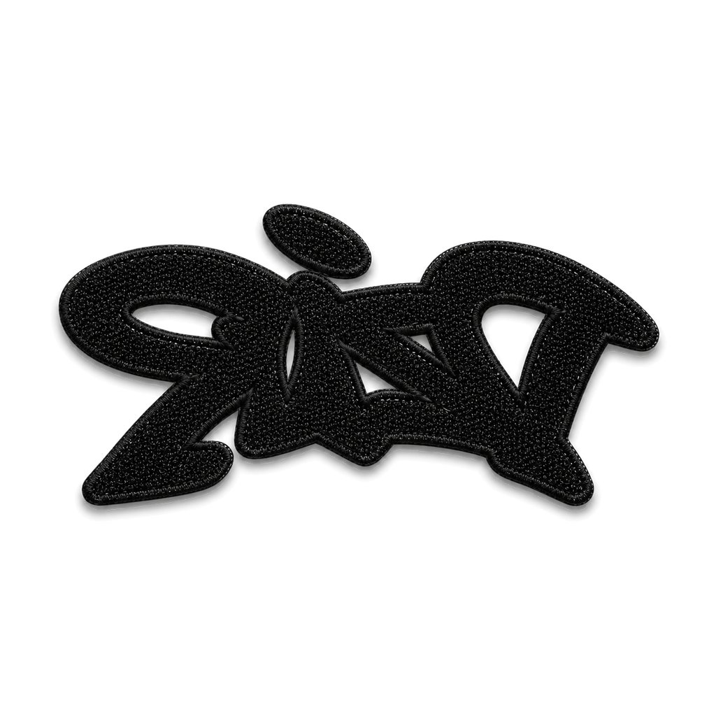 Desire Velcro Logo Patch — White — back