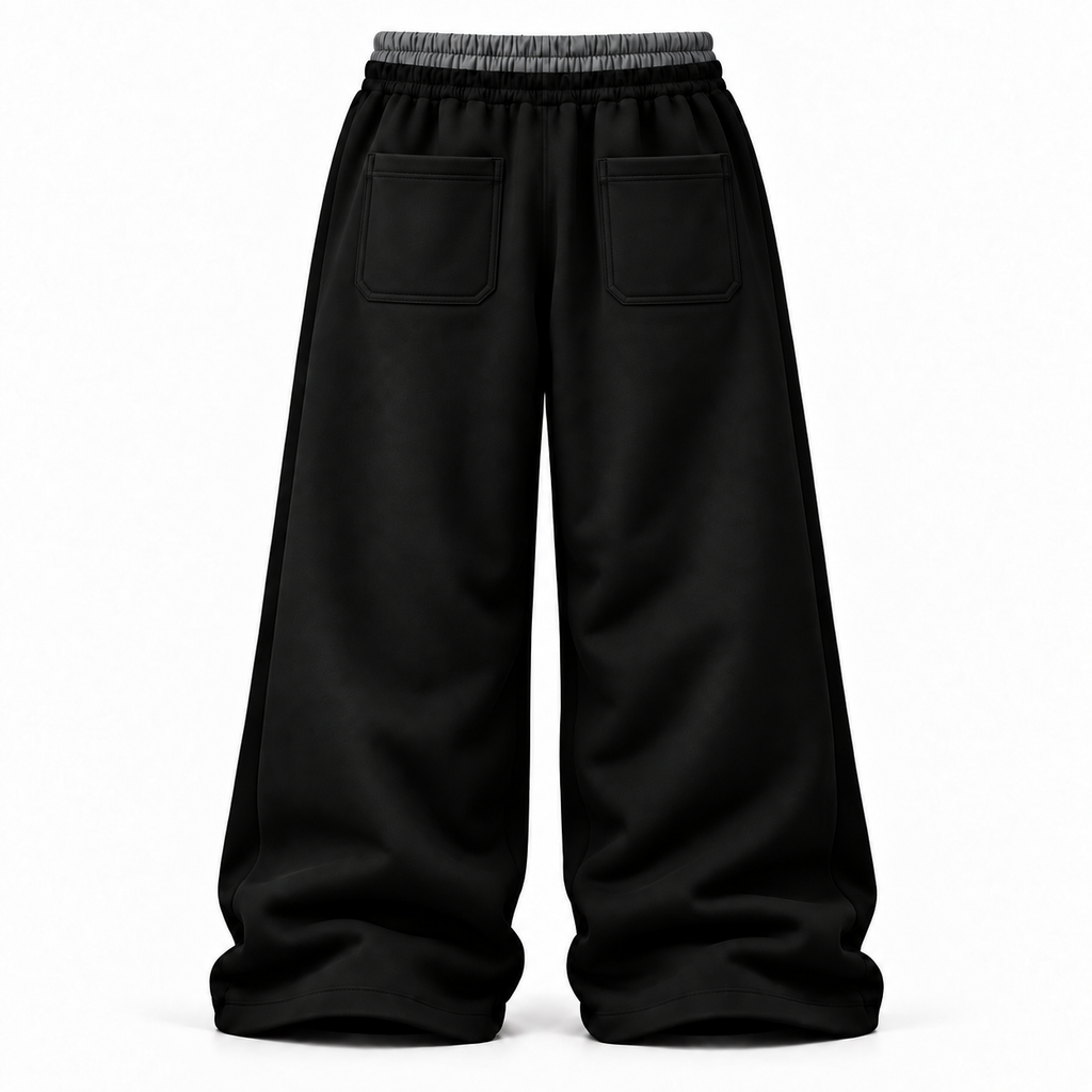 Desire Sweatpants — Black — original grey silver back