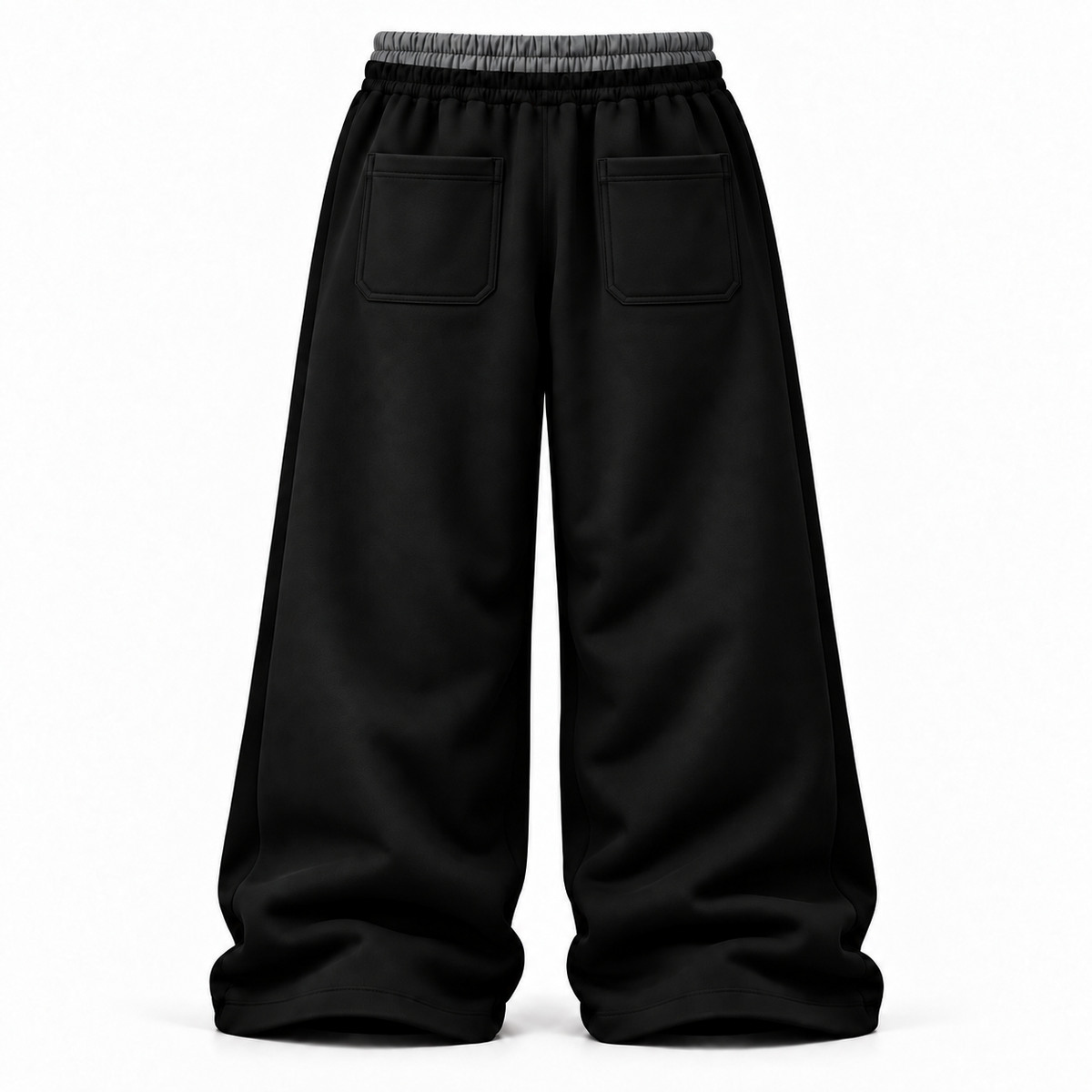 Desire Sweatpants — Black — original grey silver back
