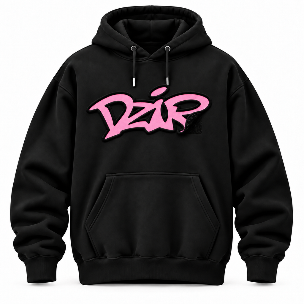 Desire Hoodie — Pink — close-up