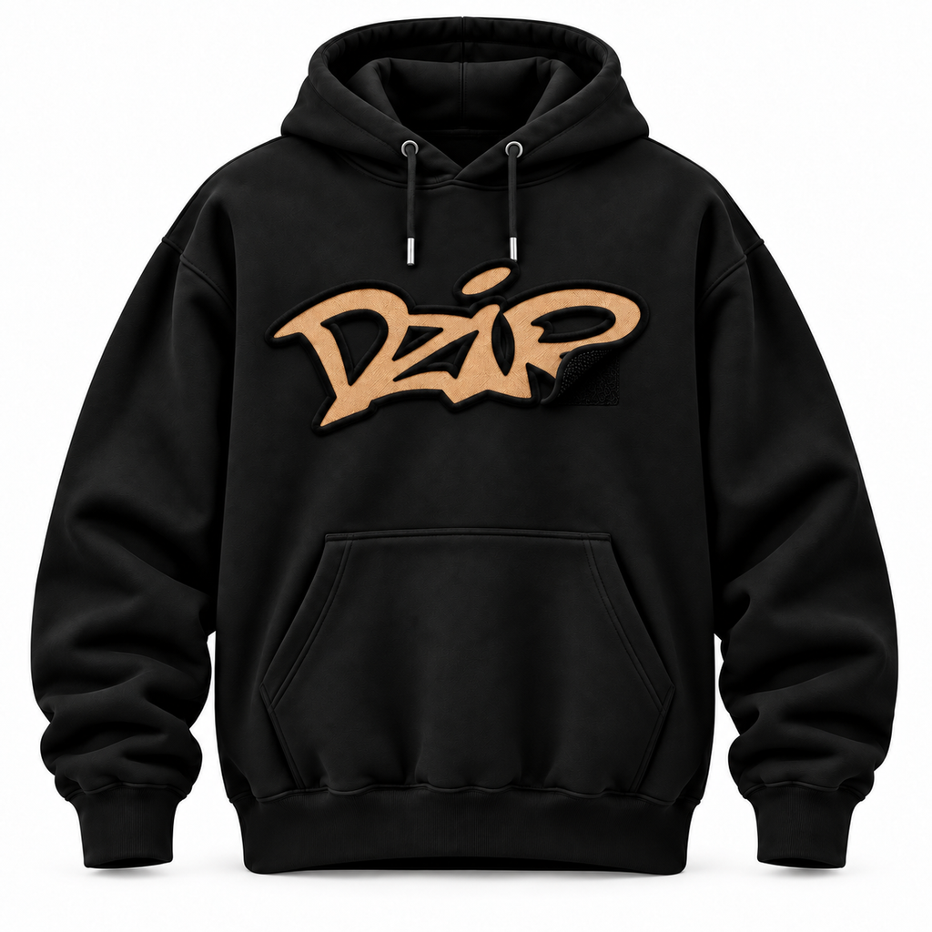 Desire Hoodie — Tan — close-up